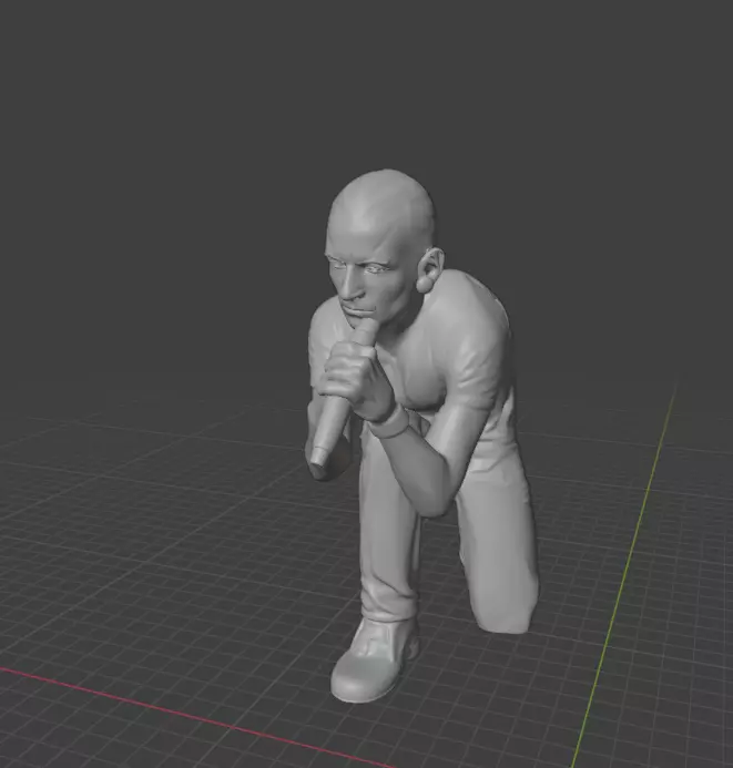 Chester Bennington 3D print model_3