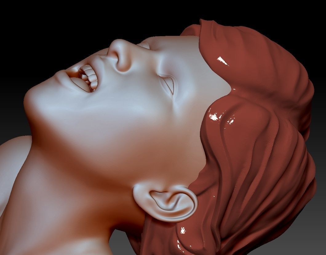 YOUNG NAKED GIRL IN CURVE 3D print model_4