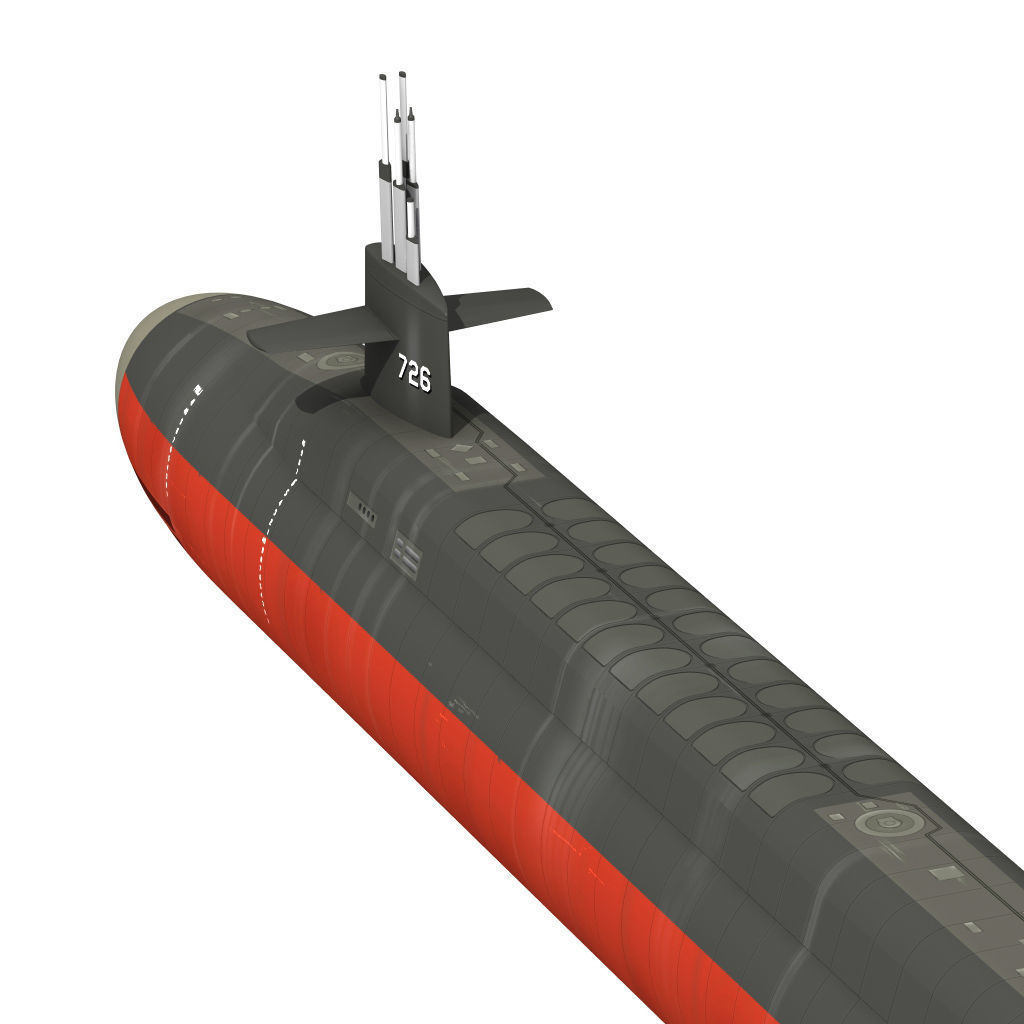 Ohio Class Submarine 3D model_6