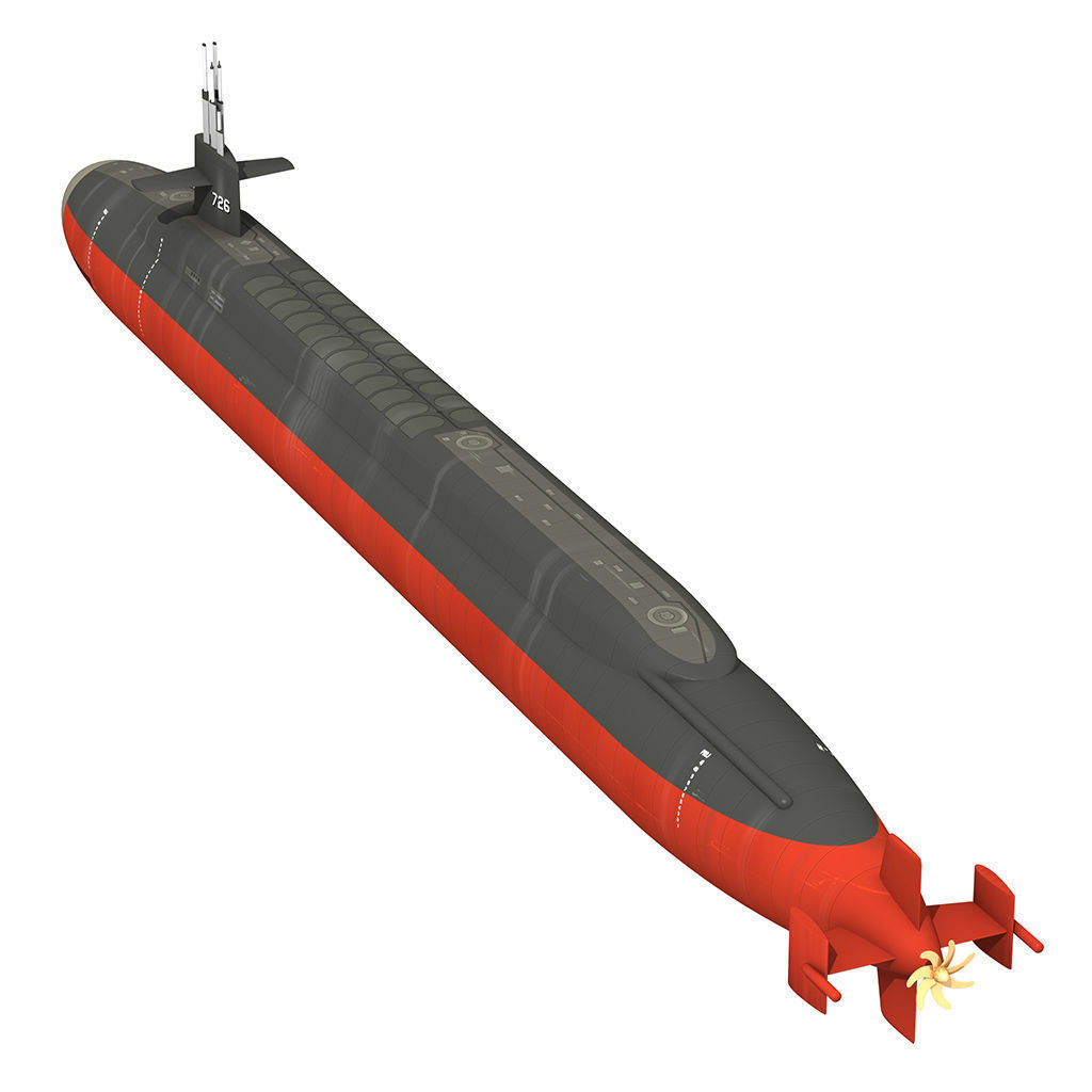 Ohio Class Submarine 3D model_2