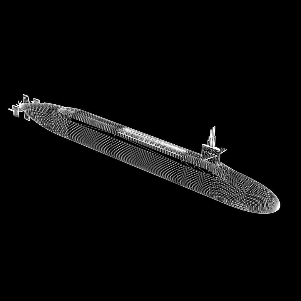 Ohio Class Submarine 3D model_9