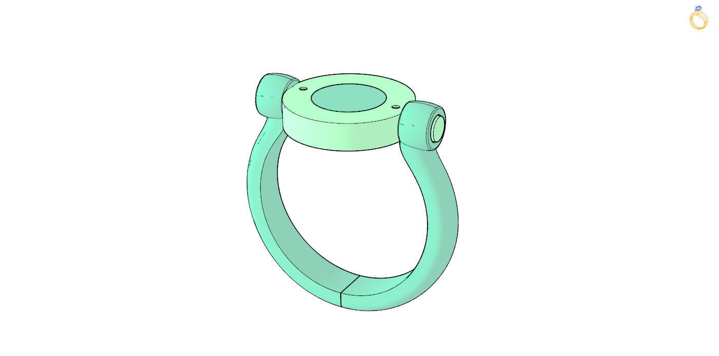 Rotatable Ring 3D print model_21
