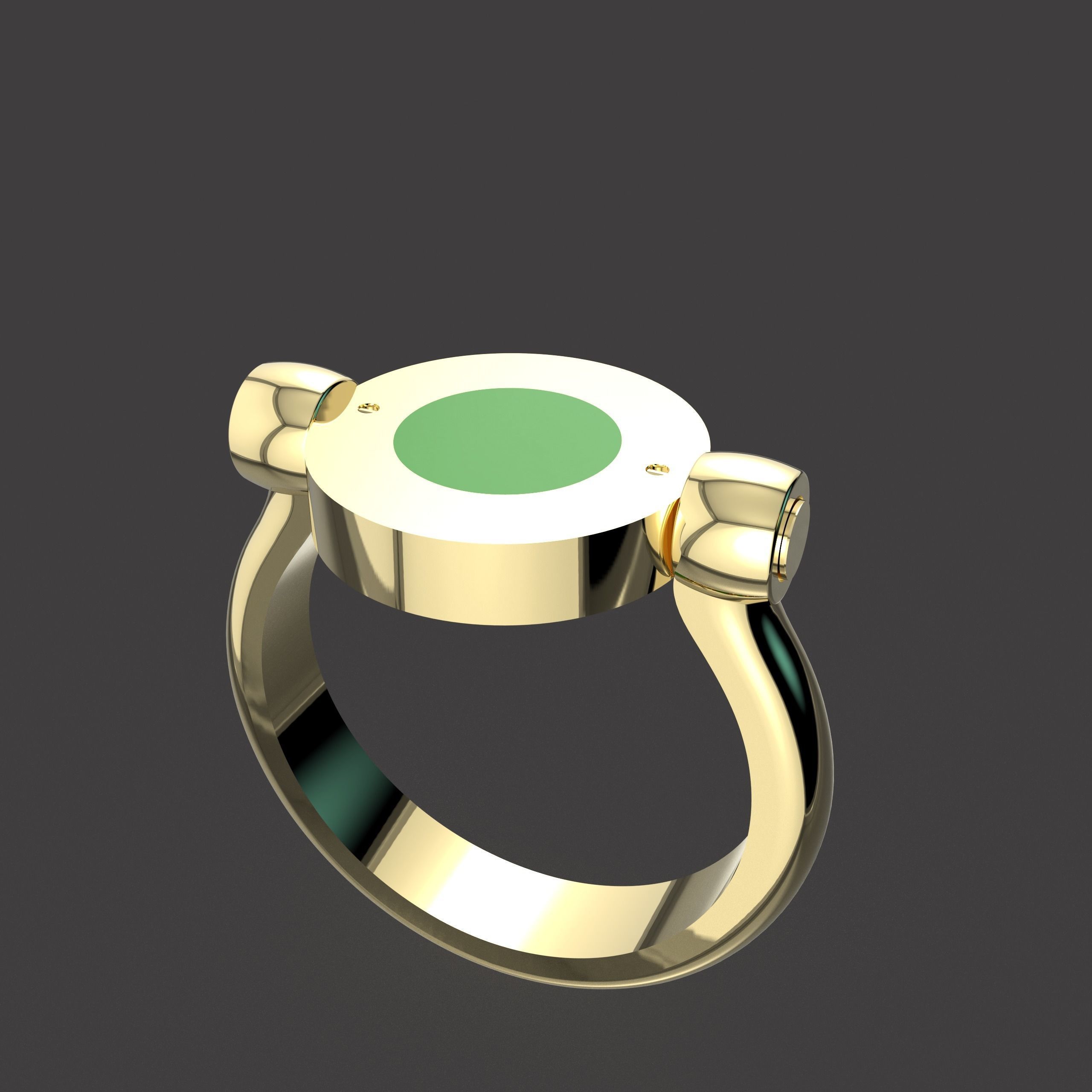 Rotatable Ring 3D print model_3