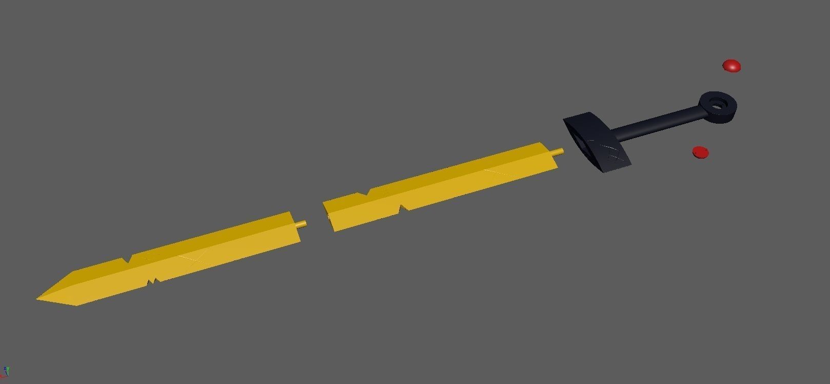 Adventure Time Finn Golden Sword 3D print model_1