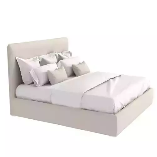 Muskoka living  slipcovered bed