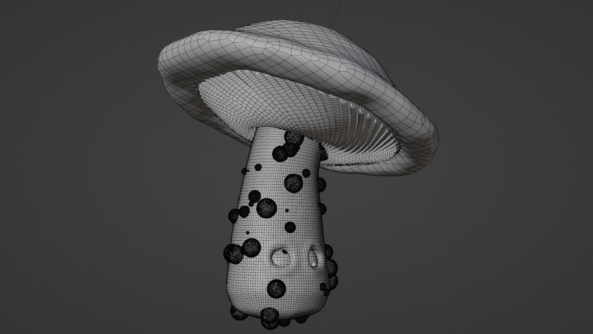 Animated Mushroom Character Low-poly 3D model_11