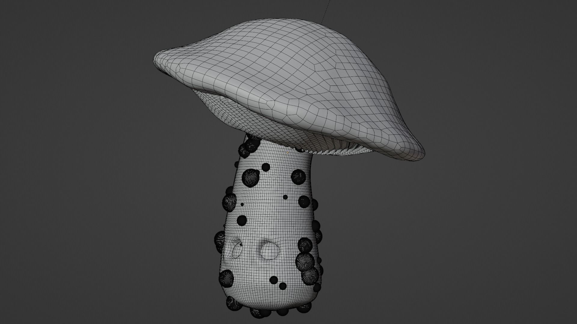 Animated Mushroom Character Low-poly 3D model_10