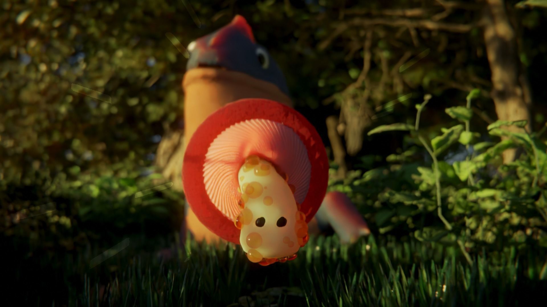 Animated Mushroom Character Low-poly 3D model_4