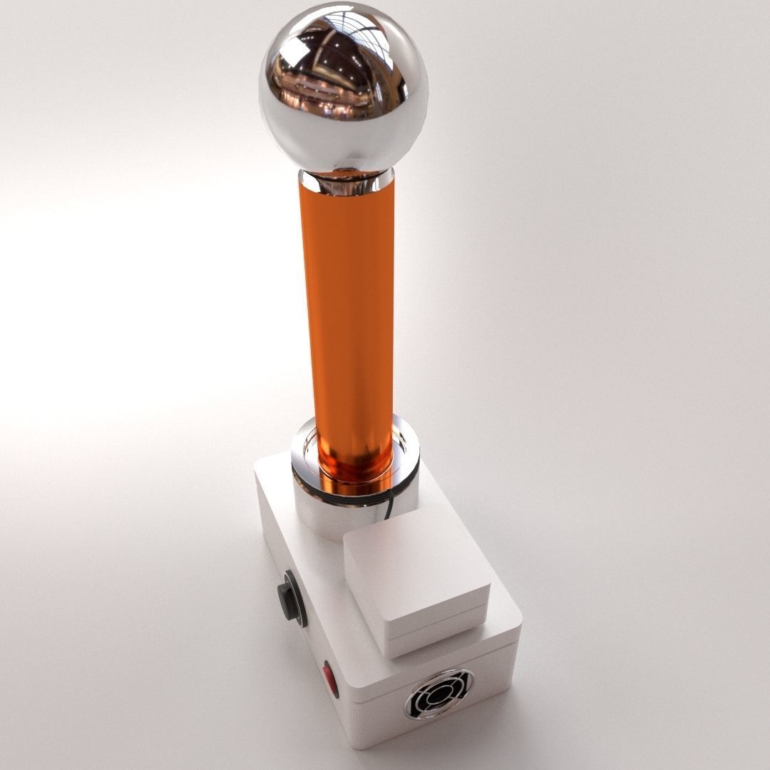 Tesla Coil 3D model_1