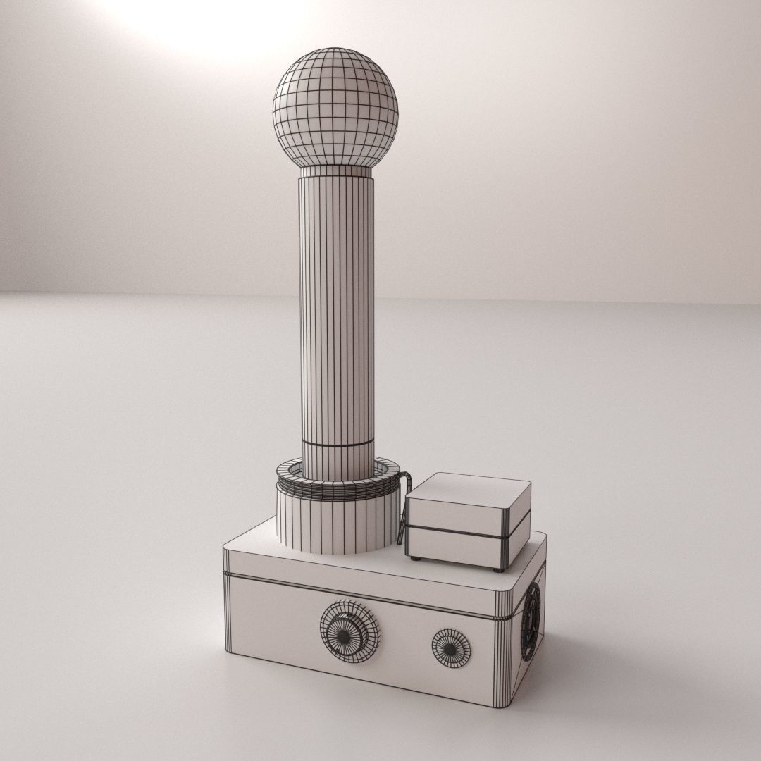 Tesla Coil 3D model_4