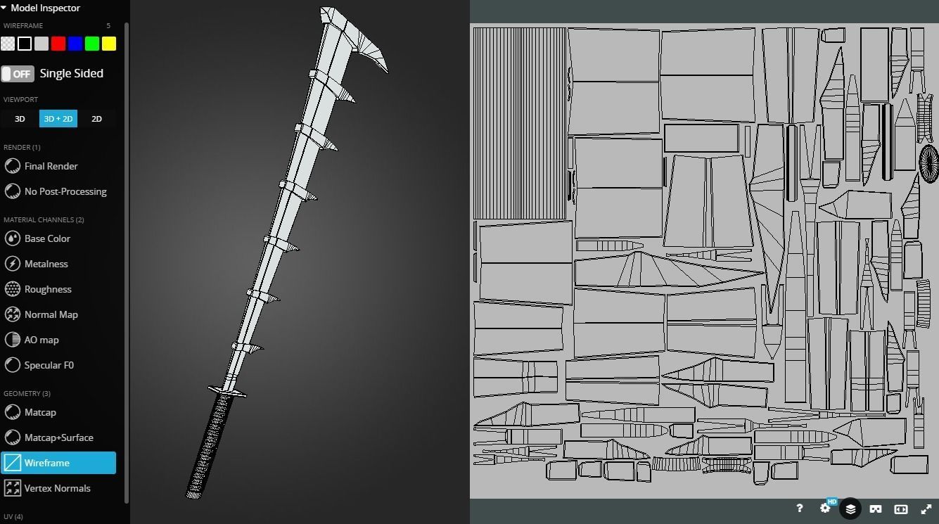 Zabimaru Bleach Low-poly 3D model_6