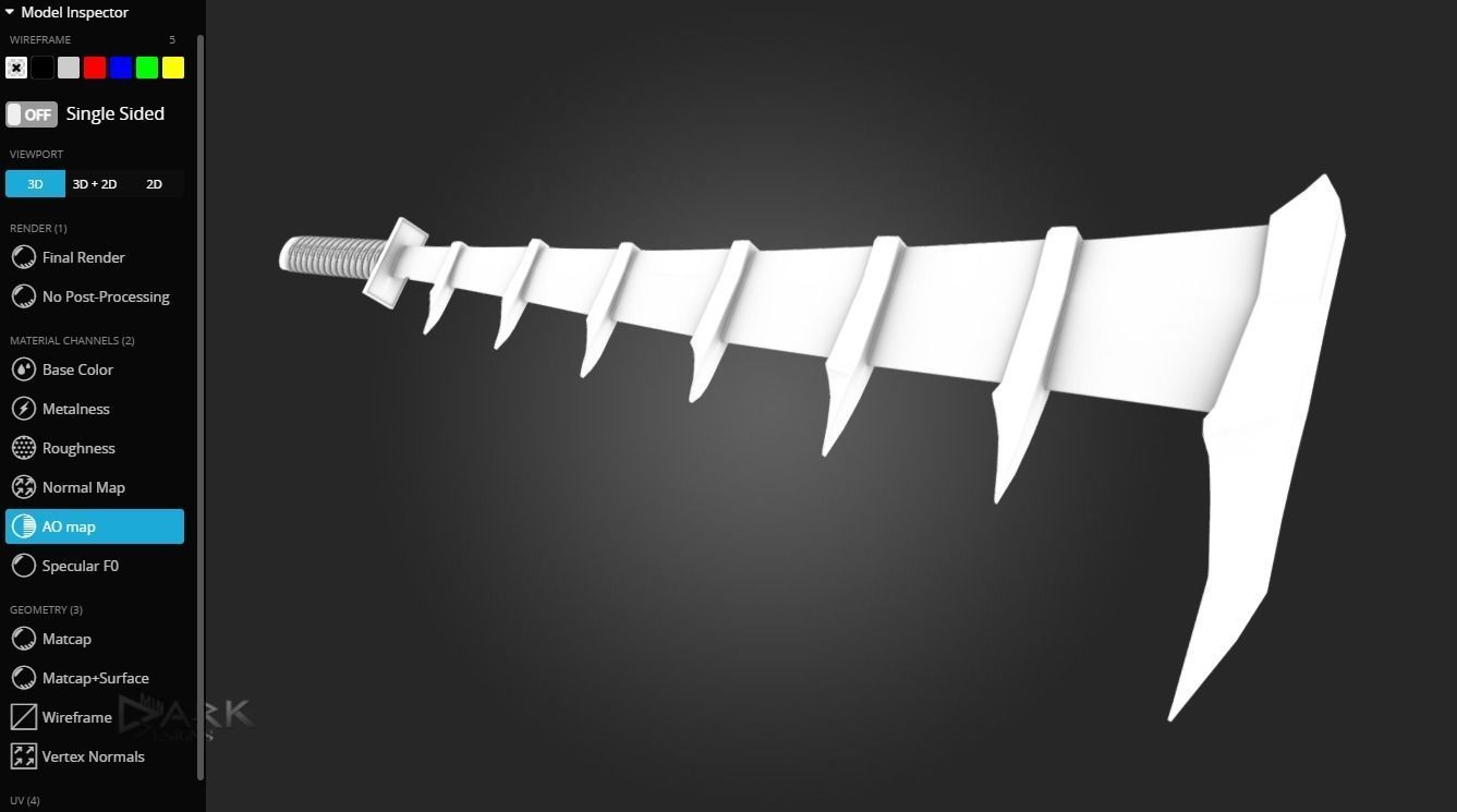 Zabimaru Bleach Low-poly 3D model_3