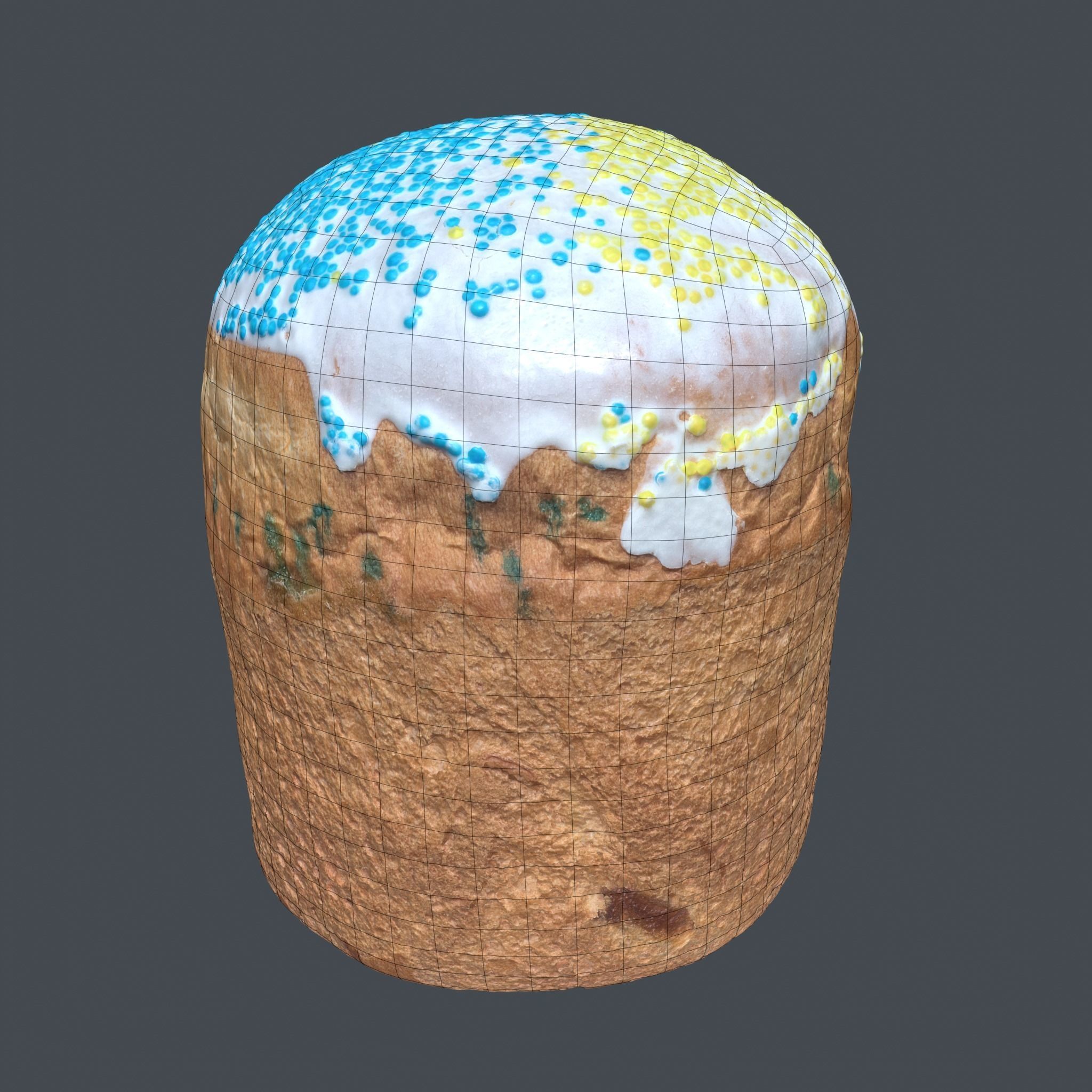 Easter cake 3D model_7