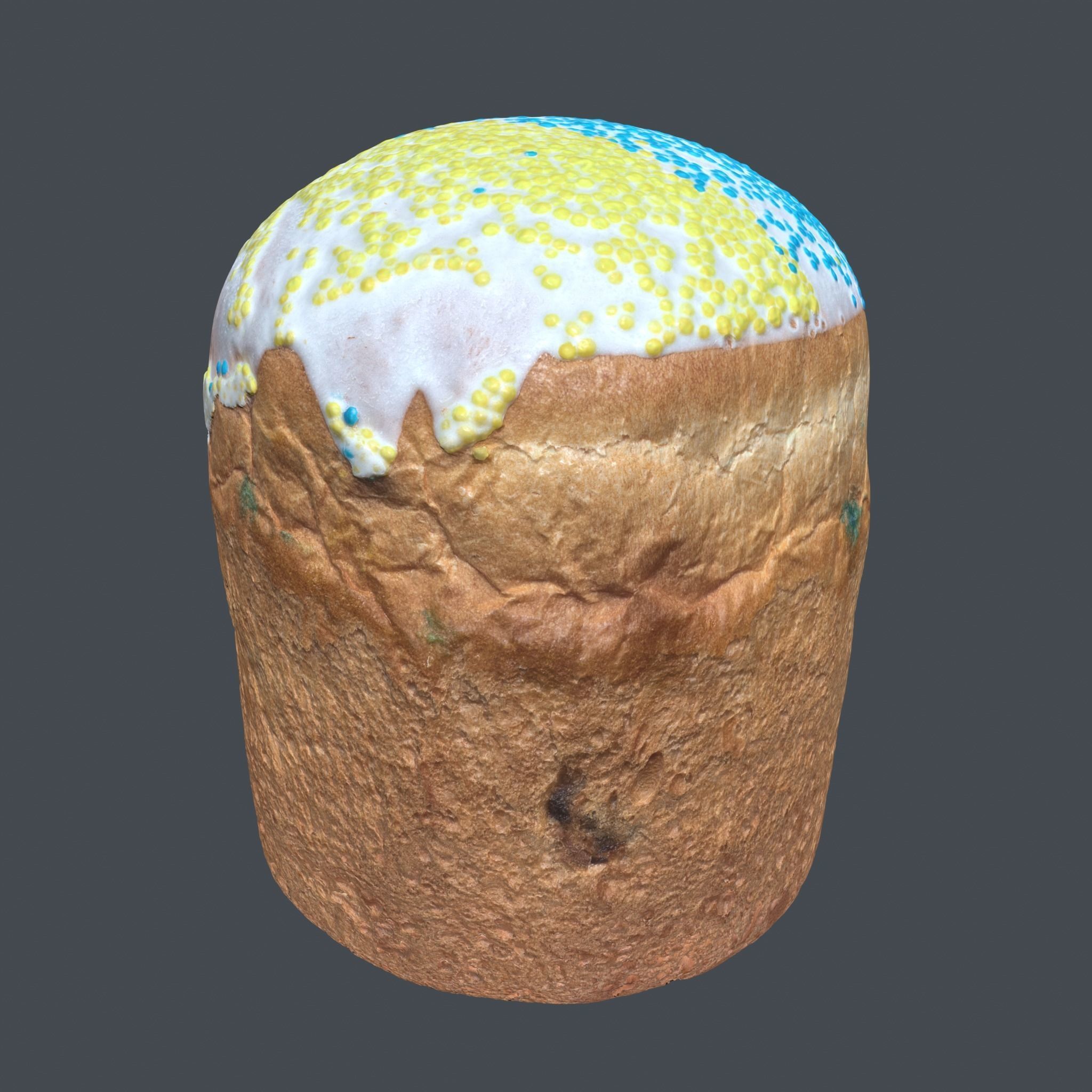 Easter cake 3D model_3