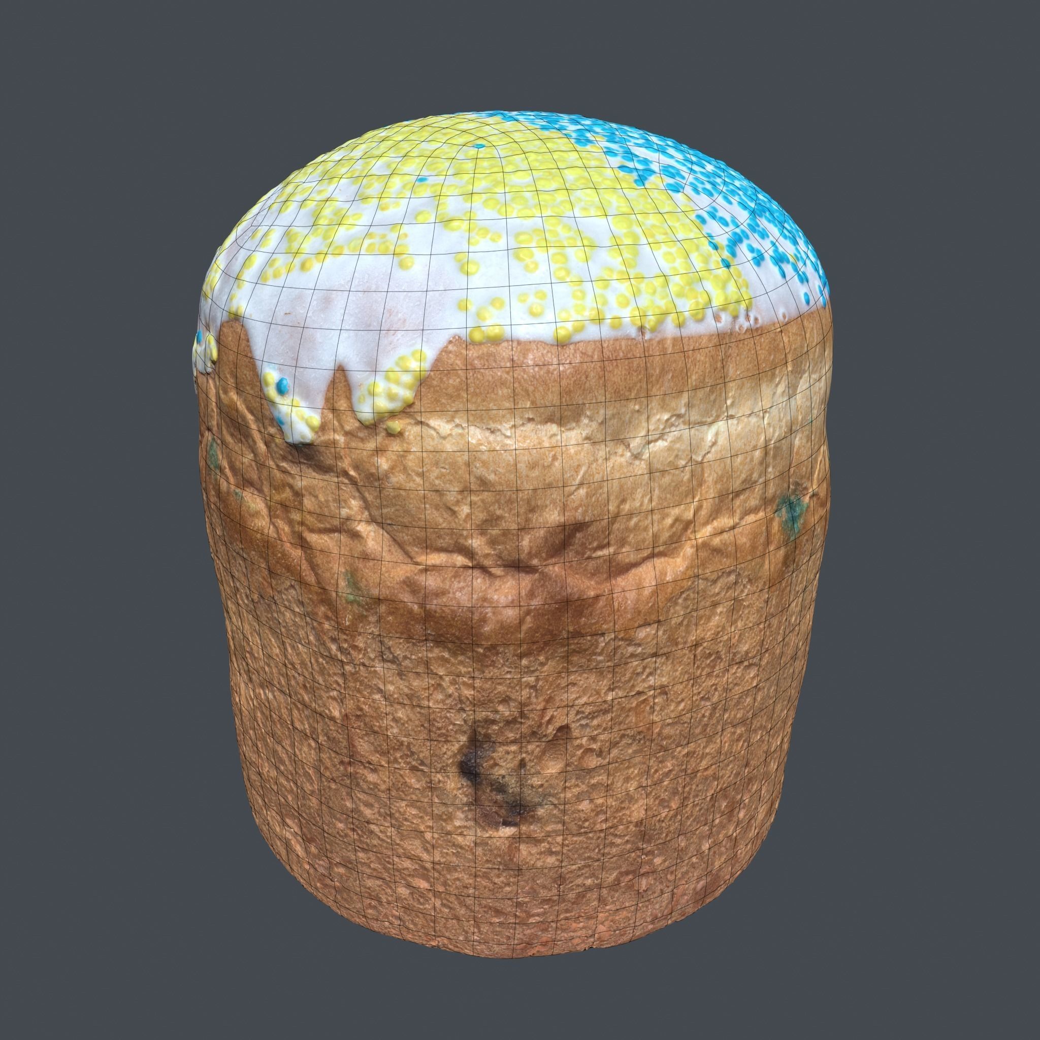 Easter cake 3D model_8