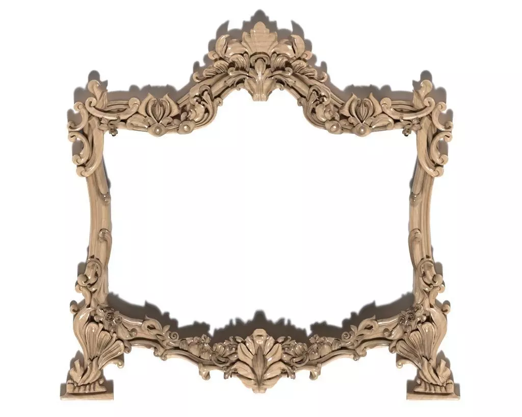 Frame-017 ornate frame 3D model_0