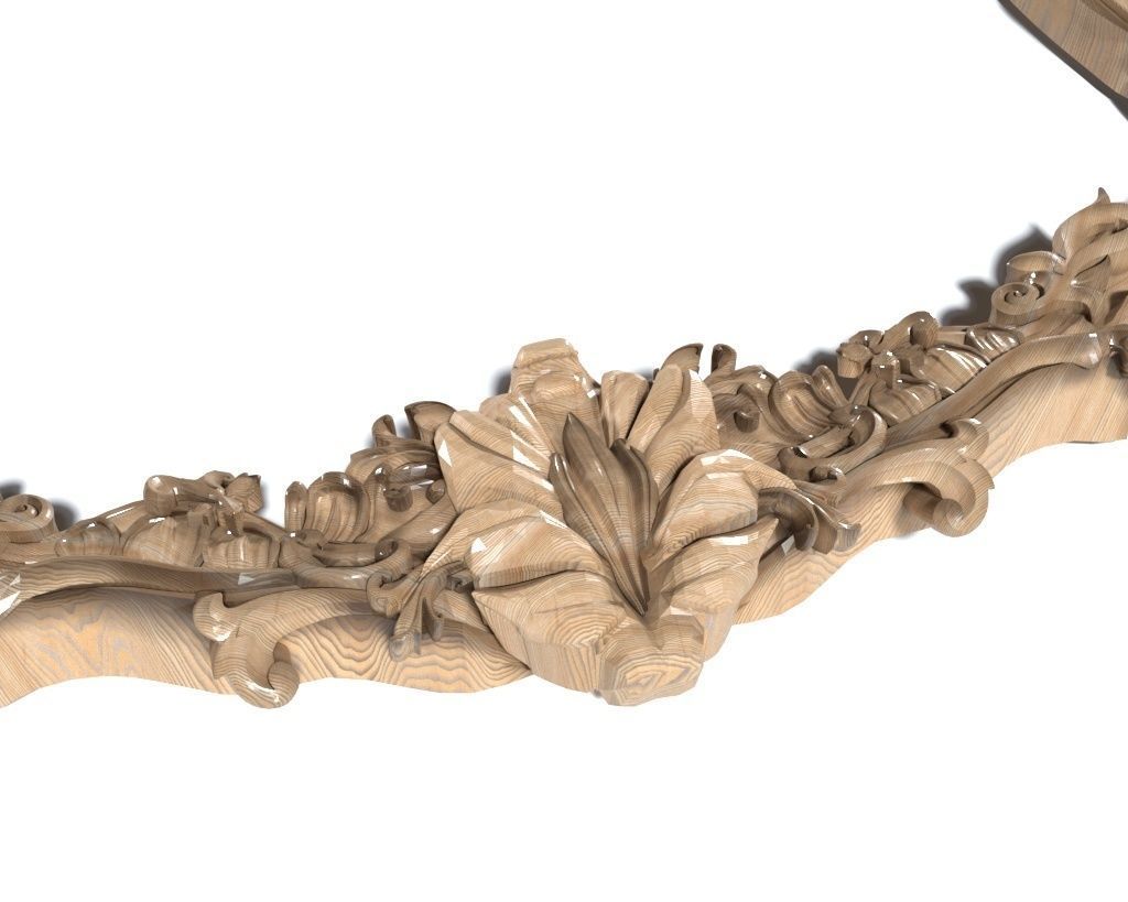 Frame-017 ornate frame 3D model_2