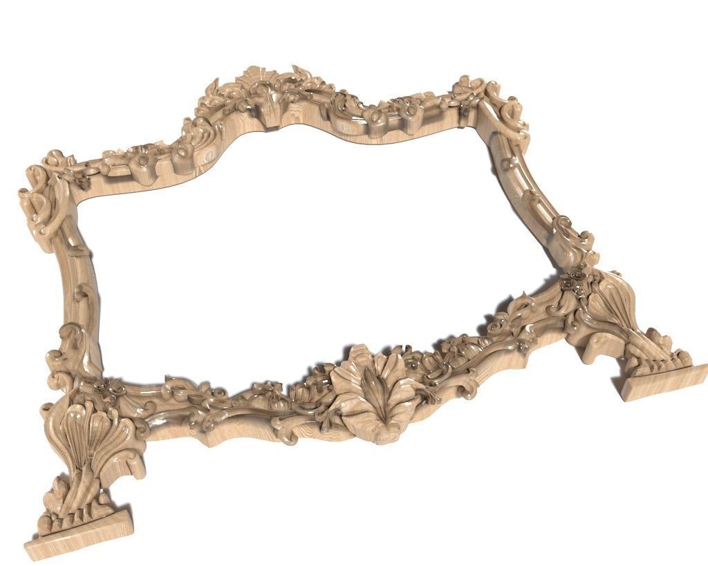 Frame-017 ornate frame 3D model_1