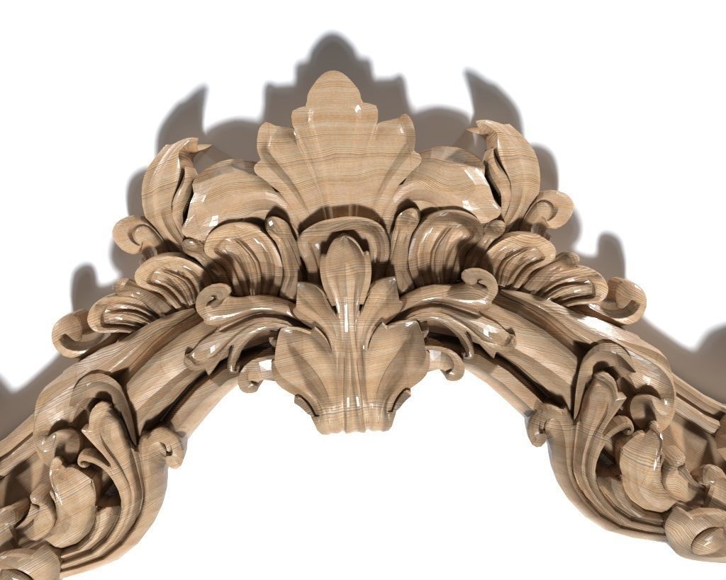 Frame-017 ornate frame 3D model_6