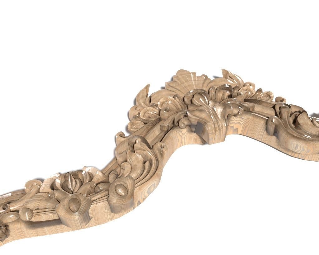 Frame-017 ornate frame 3D model_5