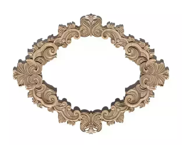 Frame-018 ornate frame 3D model