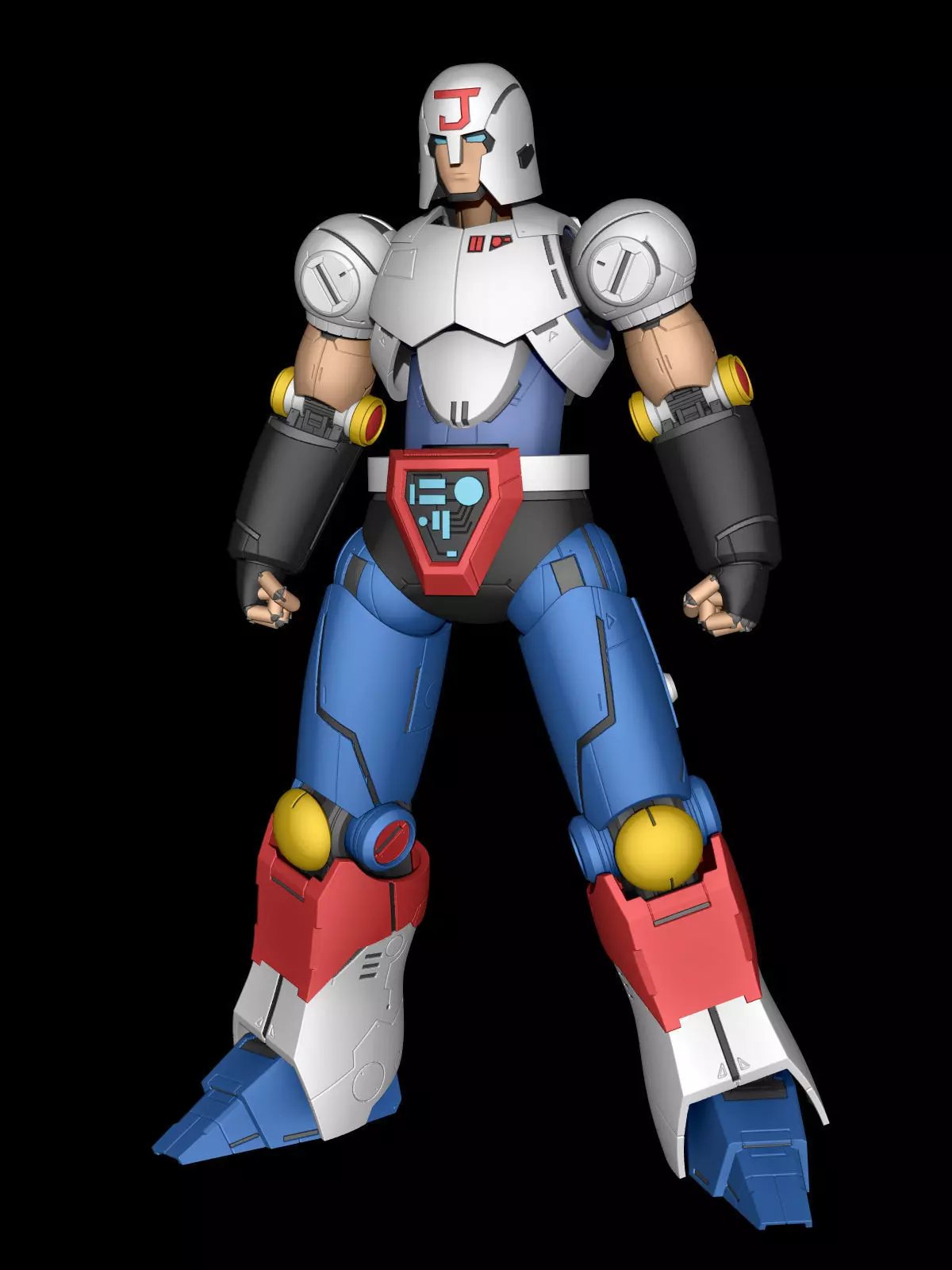 Juohmaru robot with helmet 3D print model