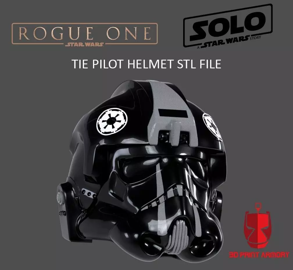 Rogue One Tie Pilot 3D print model_0