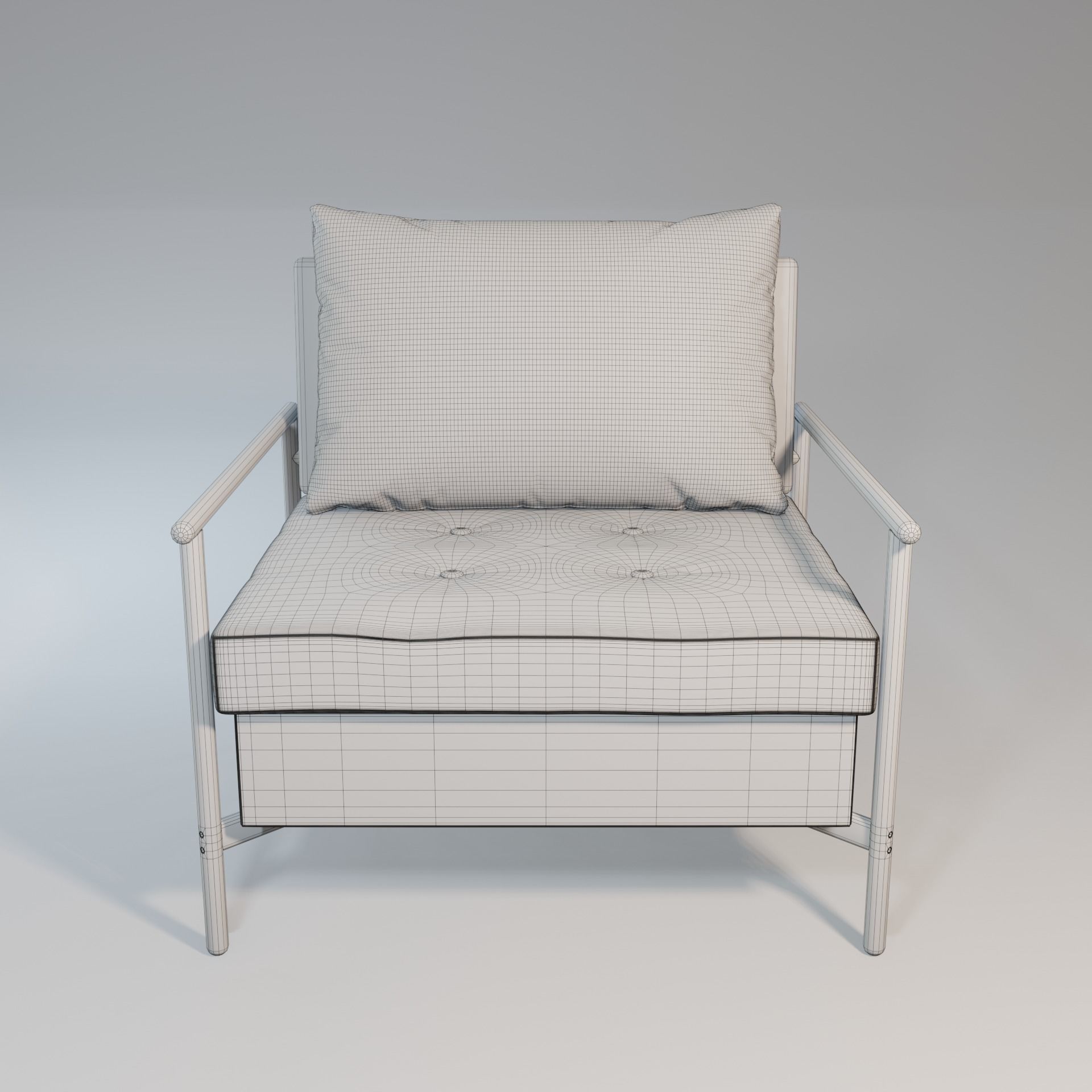 Lounge Chair 3D model_2