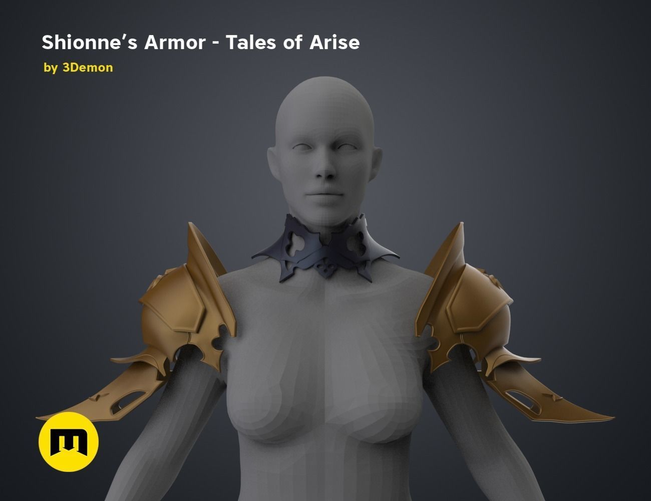 Shionne Armor - Tale of Aries 3D print model_8
