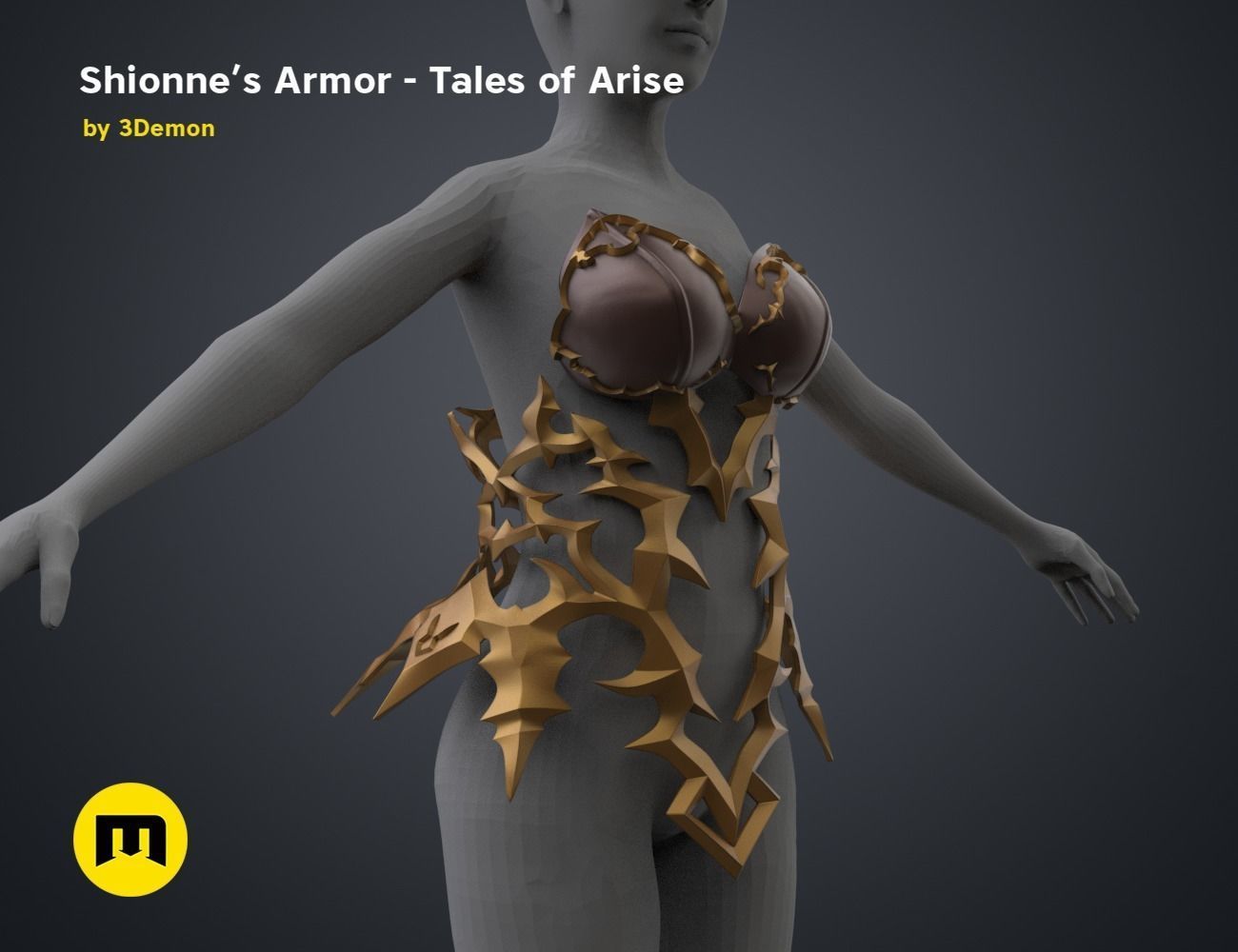 Shionne Armor - Tale of Aries 3D print model_63