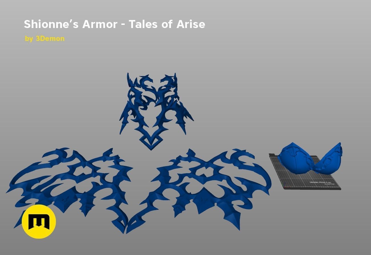 Shionne Armor - Tale of Aries 3D print model_14