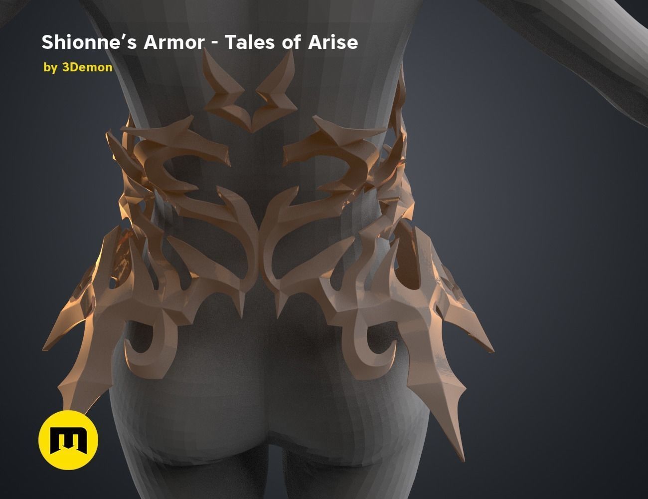 Shionne Armor - Tale of Aries 3D print model_32
