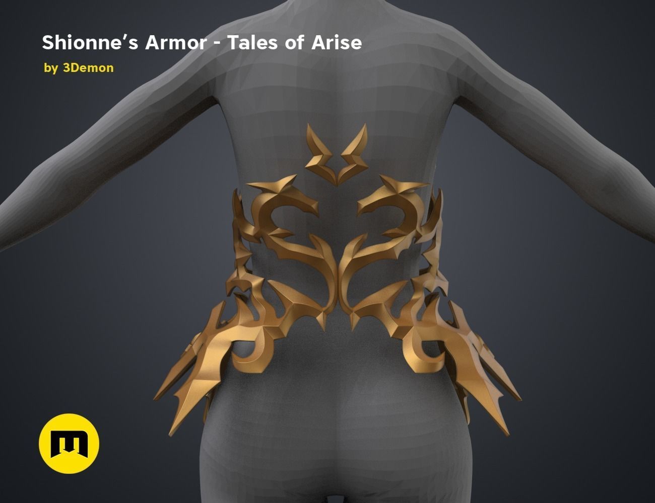 Shionne Armor - Tale of Aries 3D print model_12