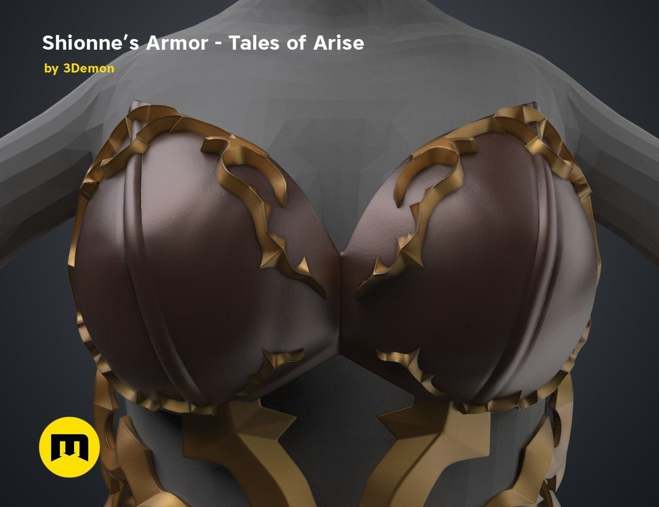 Shionne Armor - Tale of Aries 3D print model_45