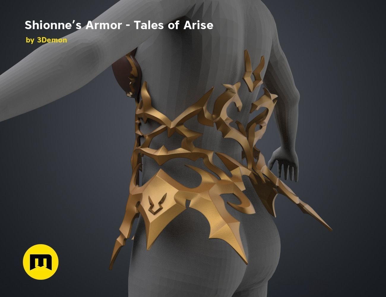Shionne Armor - Tale of Aries 3D print model_64