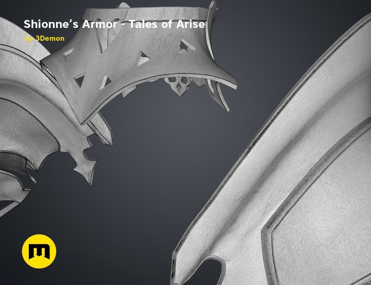 Shionne Armor - Tale of Aries 3D print model_25