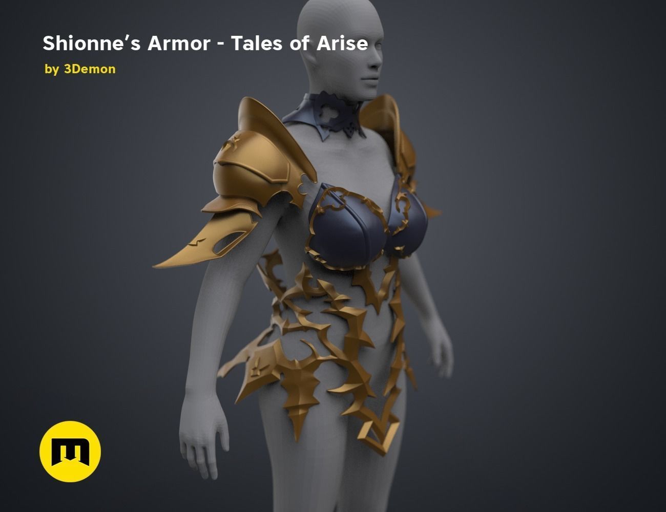 Shionne Armor - Tale of Aries 3D print model_77