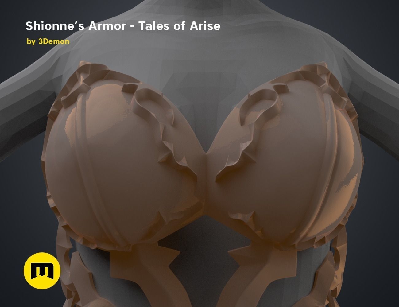 Shionne Armor - Tale of Aries 3D print model_28