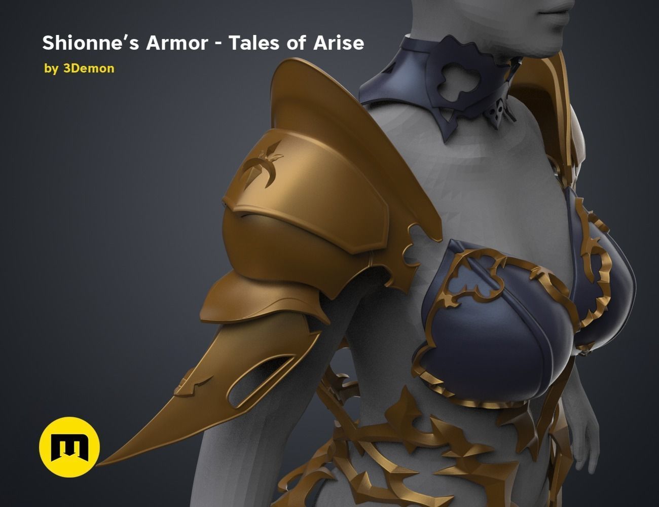 Shionne Armor - Tale of Aries 3D print model_43