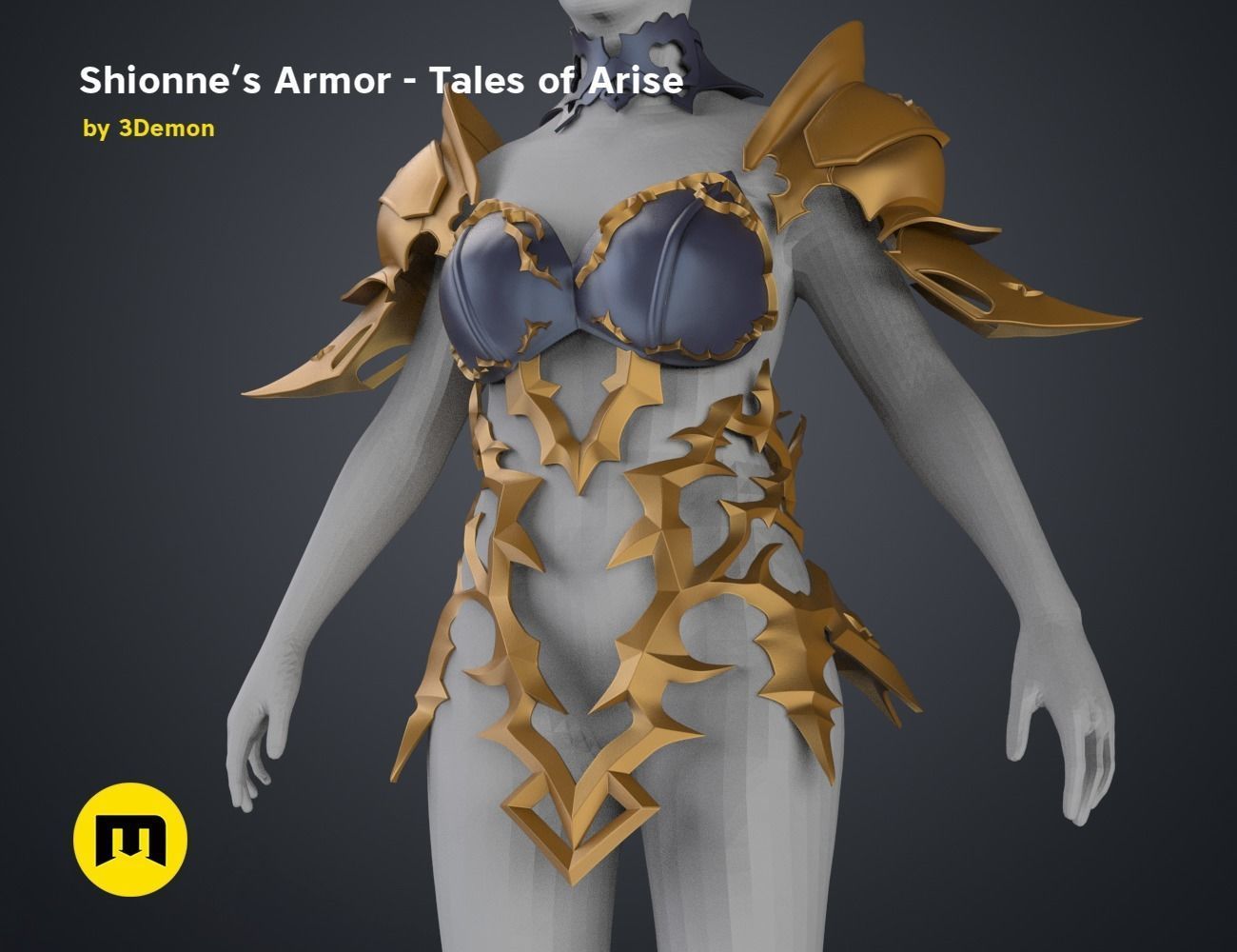 Shionne Armor - Tale of Aries 3D print model_5