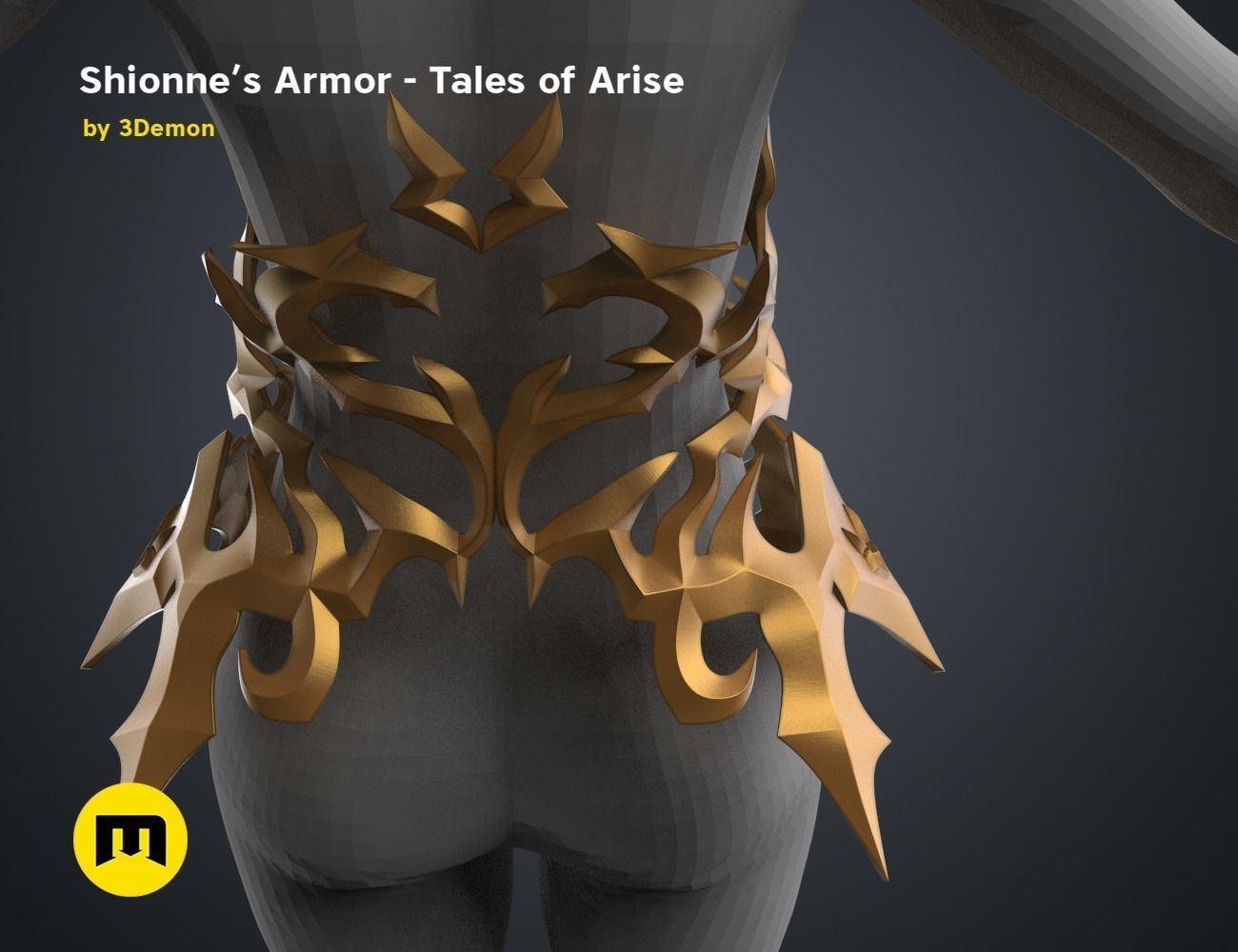 Shionne Armor - Tale of Aries 3D print model_46