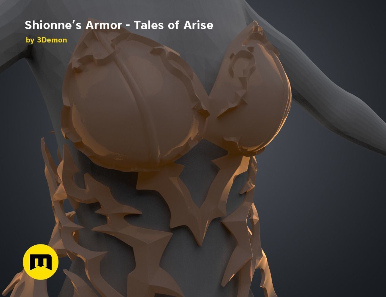 Shionne Armor - Tale of Aries 3D print model_30