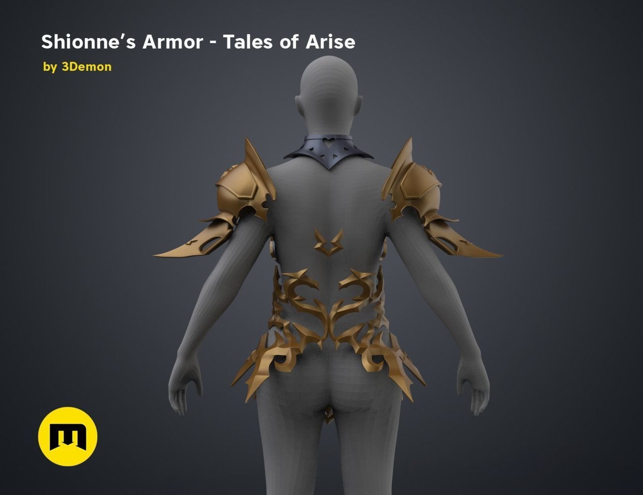 Shionne Armor - Tale of Aries 3D print model_41