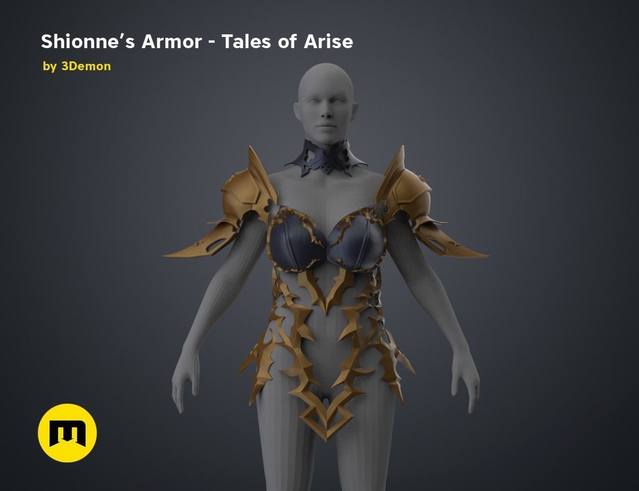 Shionne Armor - Tale of Aries 3D print model_1