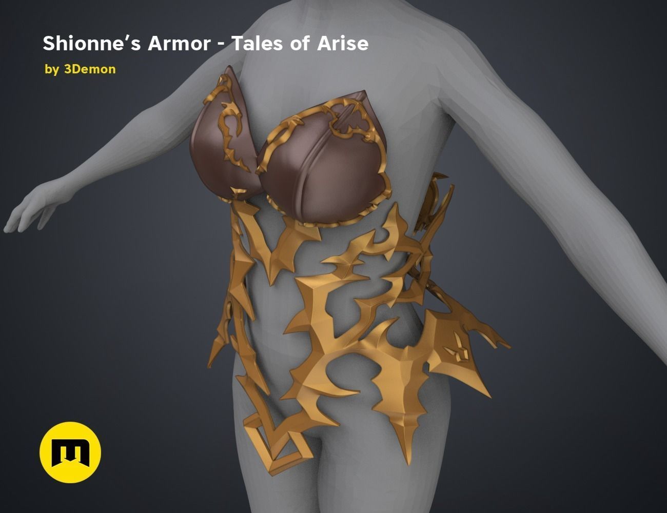 Shionne Armor - Tale of Aries 3D print model_65