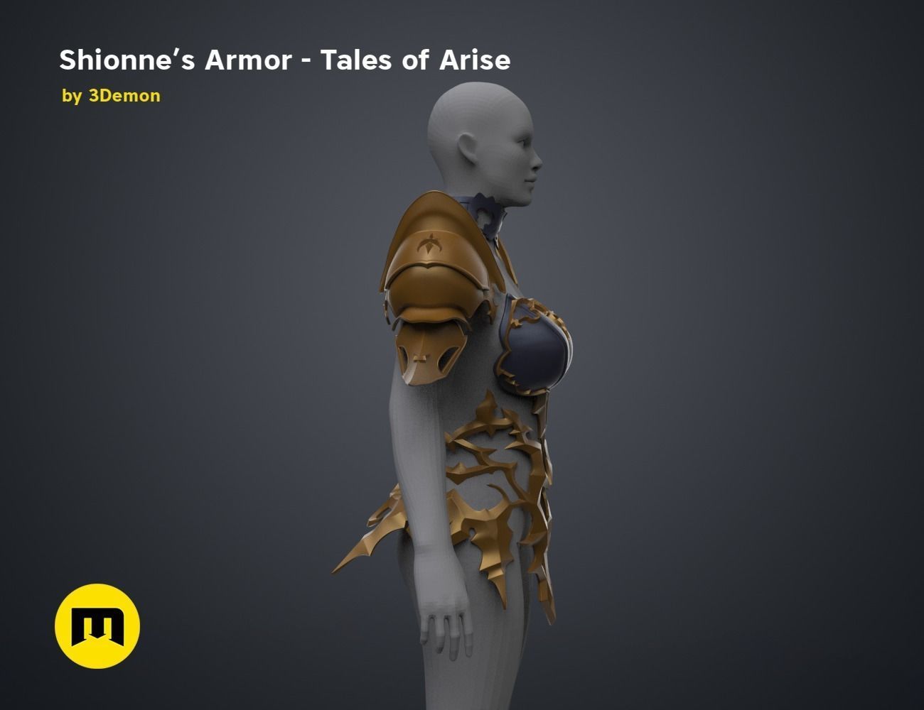 Shionne Armor - Tale of Aries 3D print model_74