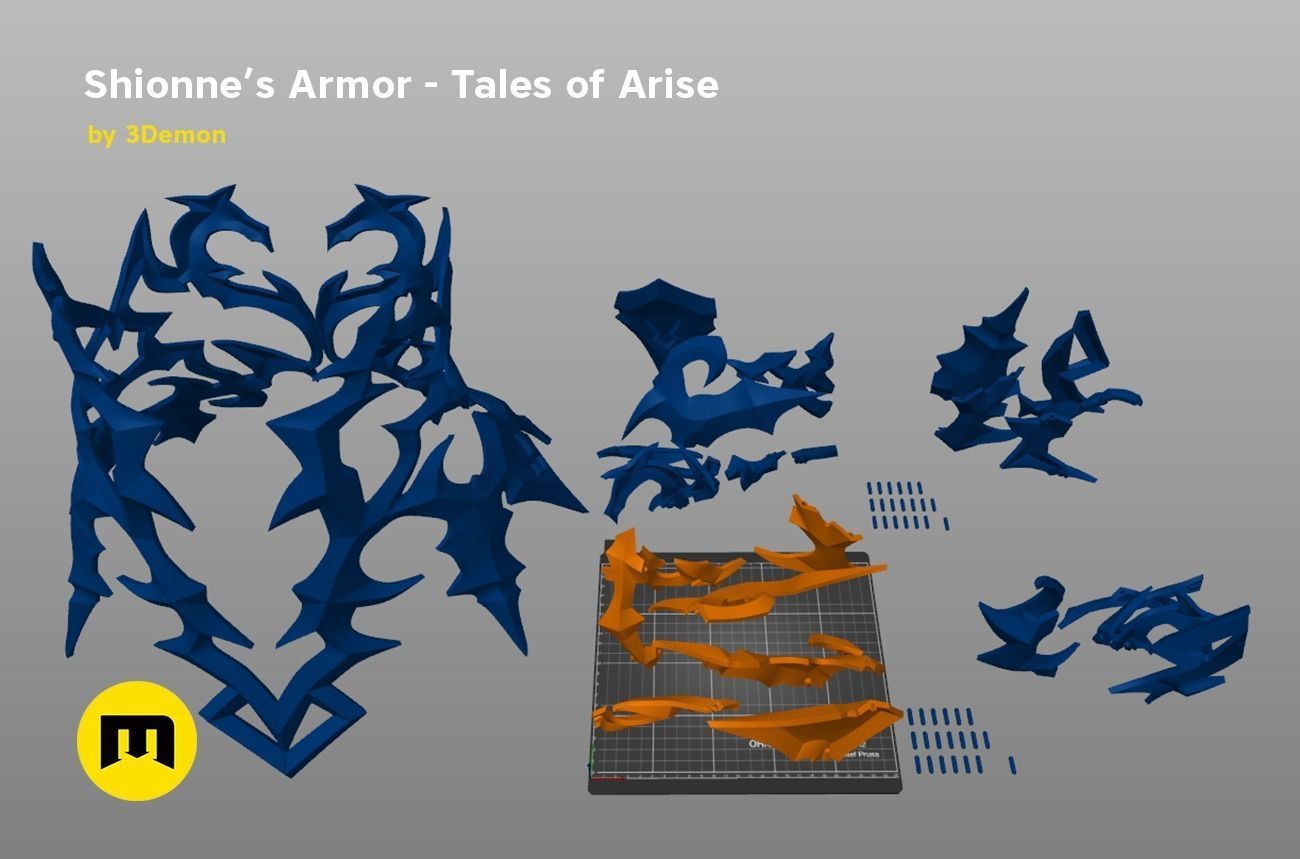 Shionne Armor - Tale of Aries 3D print model_16