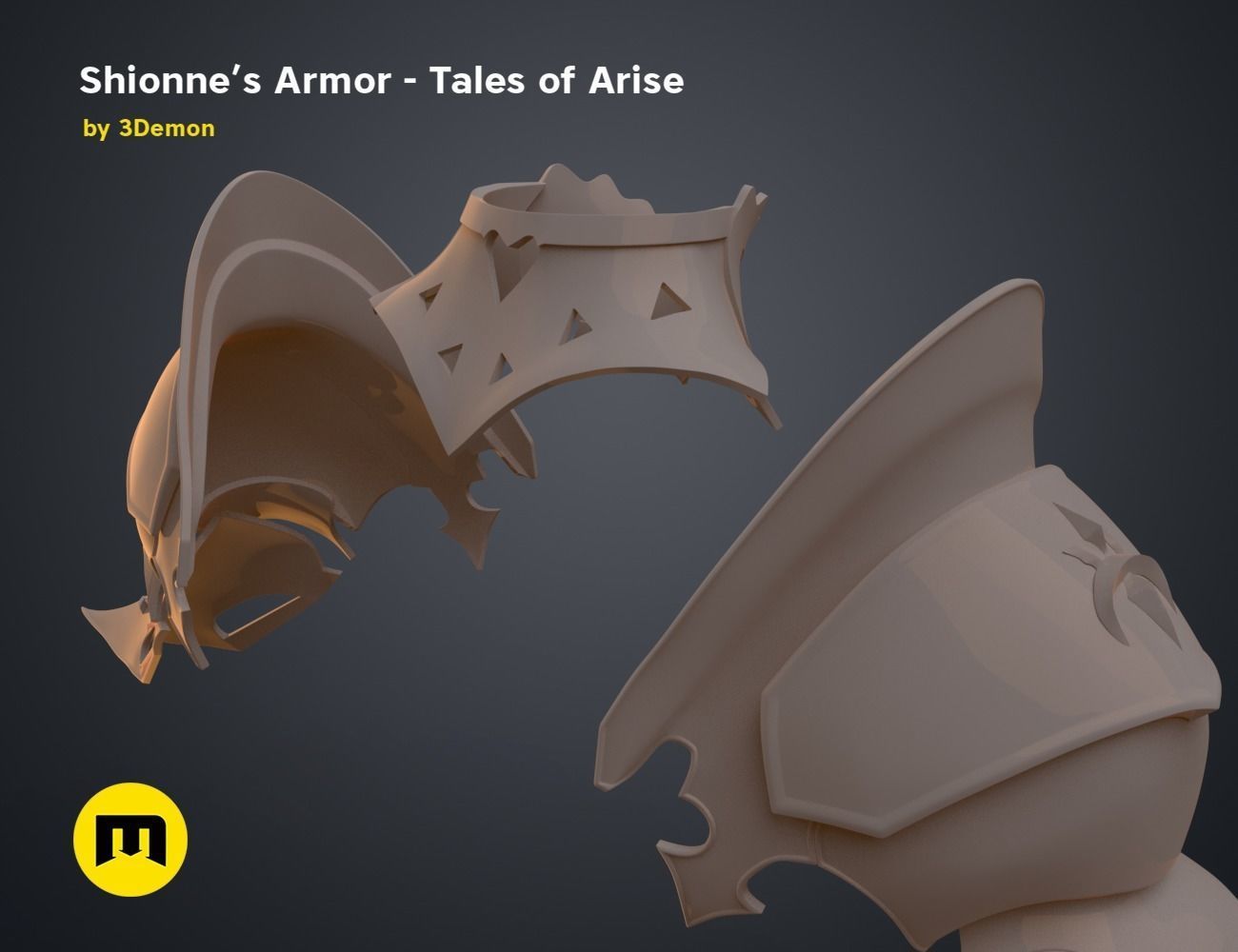 Shionne Armor - Tale of Aries 3D print model_24
