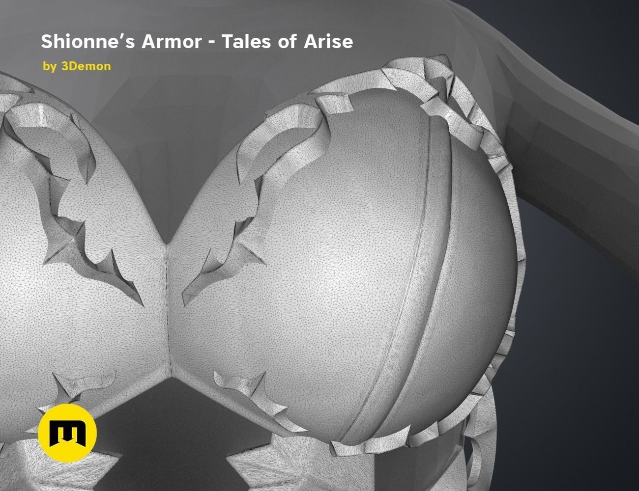 Shionne Armor - Tale of Aries 3D print model_29