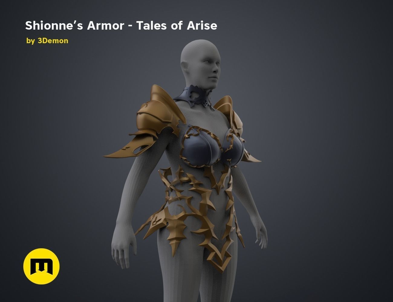 Shionne Armor - Tale of Aries 3D print model_78